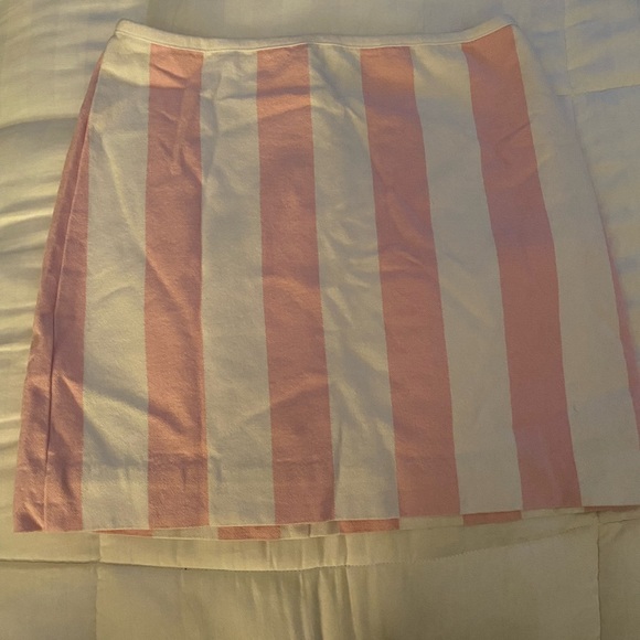 MADEWELL SIZE 00 PINK AND WHITE STRIPED SKIRT - Picture 3 of 4